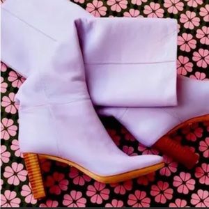 Knees high purple Kate spade boots- USED condition